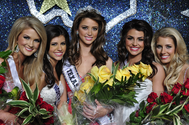 WinnerViews Girls win all Top 5 Places at Miss Texas Teen USA 2010 - Hannah Kirkland (3rd runner-up), Natalie Martino (2nd runner-up), Chelsea Morgensen (Miss Texas Teen USA '10), Erika Hammond (1st runner-up), and Rachel Prochnow (4th runner-up)